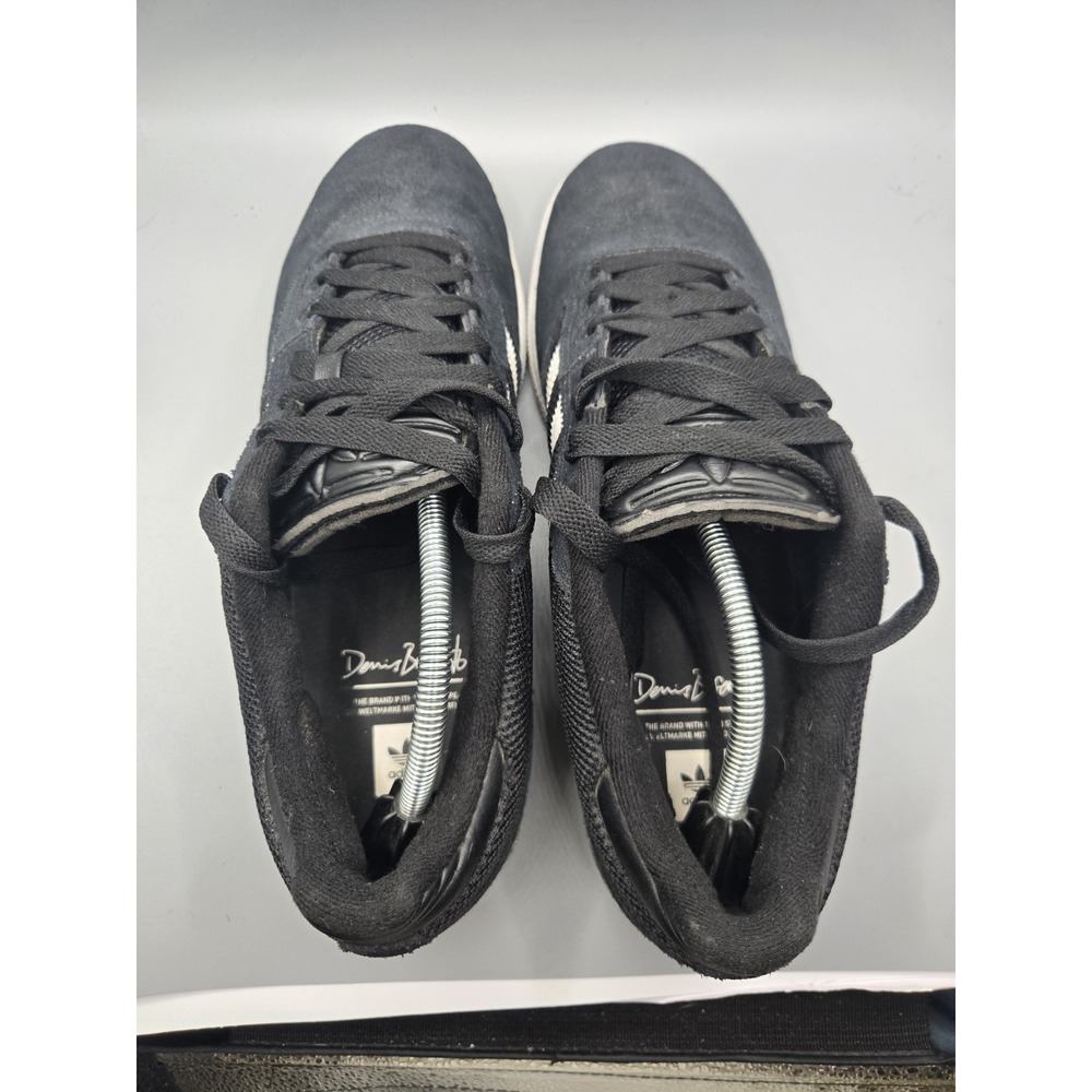 Adidas Busenitz Pro Black White Suede Skate Shoes F37347 Men's Size 12 - Picture 6 of 9